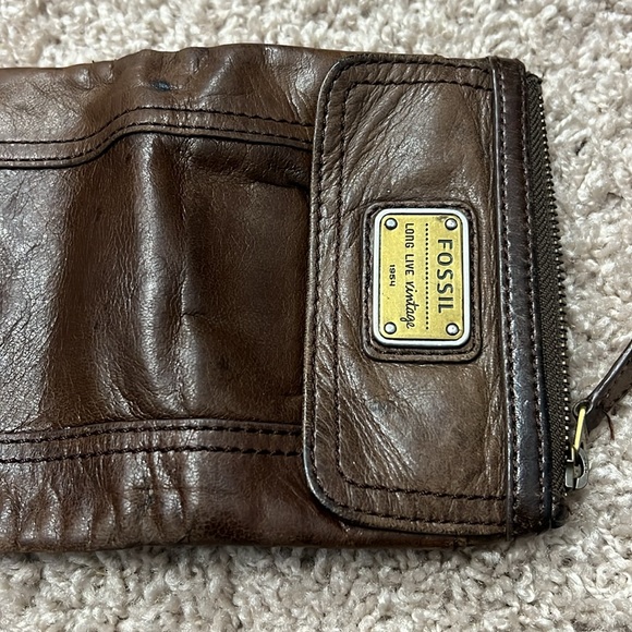 Fossil brown leather wallet - Picture 6 of 16